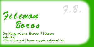 filemon boros business card